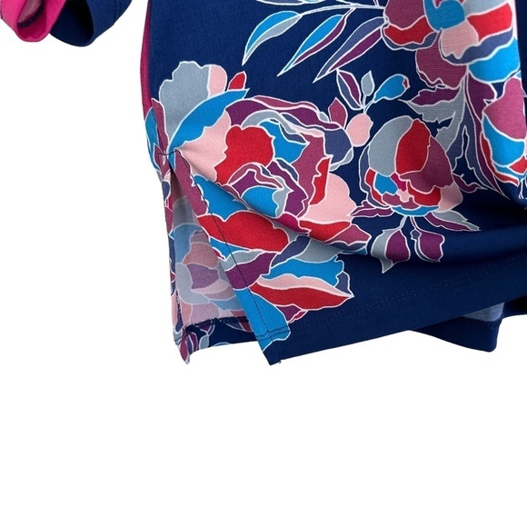 Susan Graver Women's Size Petite US 2XP Tunic Length  Floral Print Round Neck - Picture 8 of 16